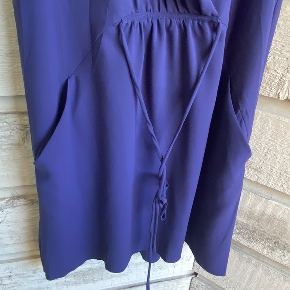 SOLD aritzia | sabine dress | muted royal blue | size small - Picture 4 of 11